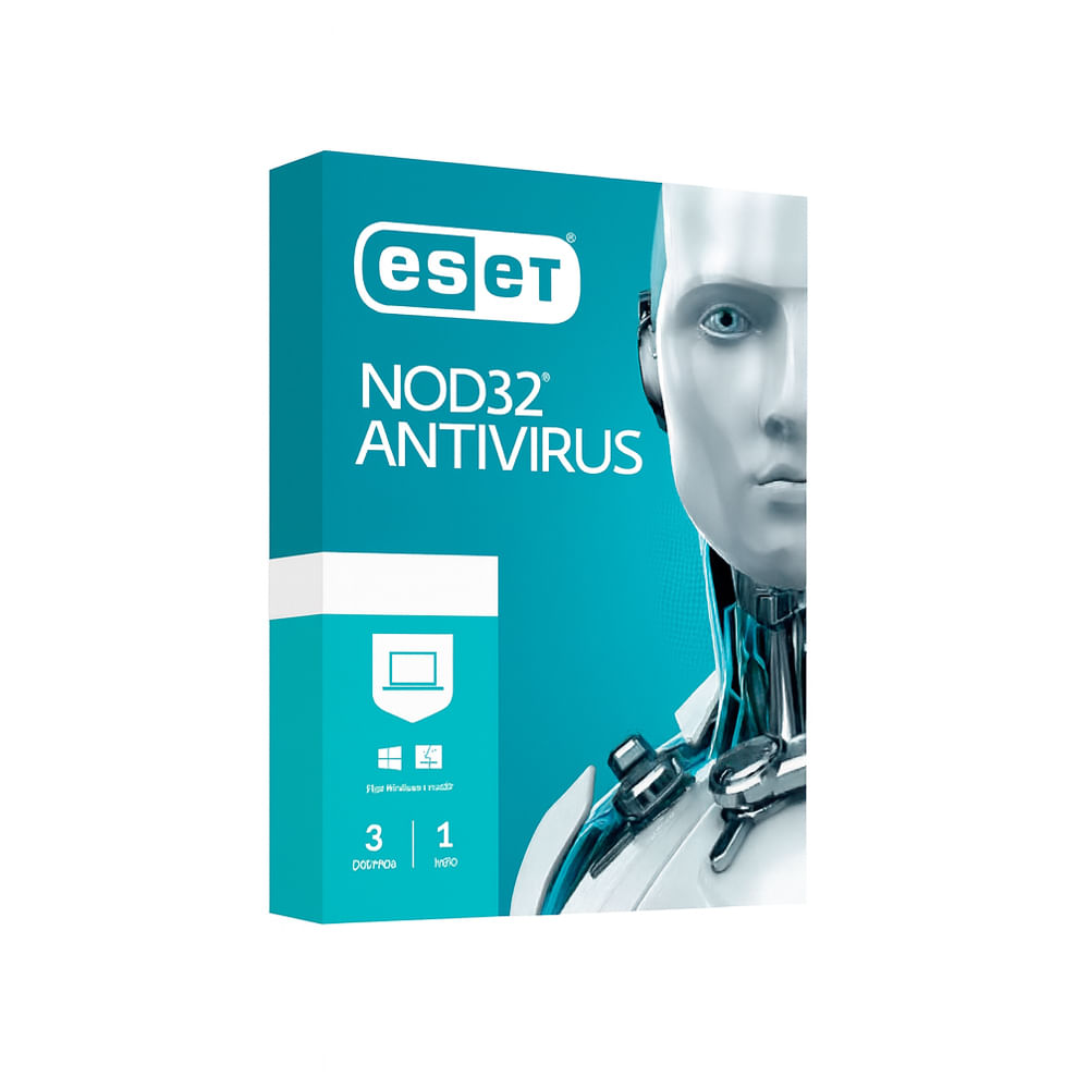 ESET NOD32 Antivirus - Protección de 3 PC, Seguridad Avanzada y Rendimiento Optimizado
