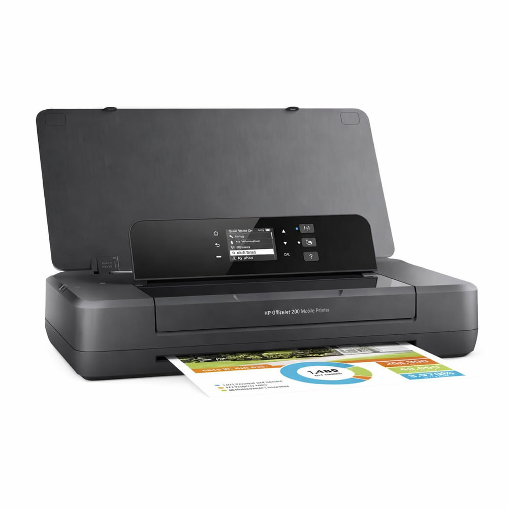 Impresora portátil HP OfficeJet 200 con Wi-Fi y USB, batería integrada para impresión en movimiento