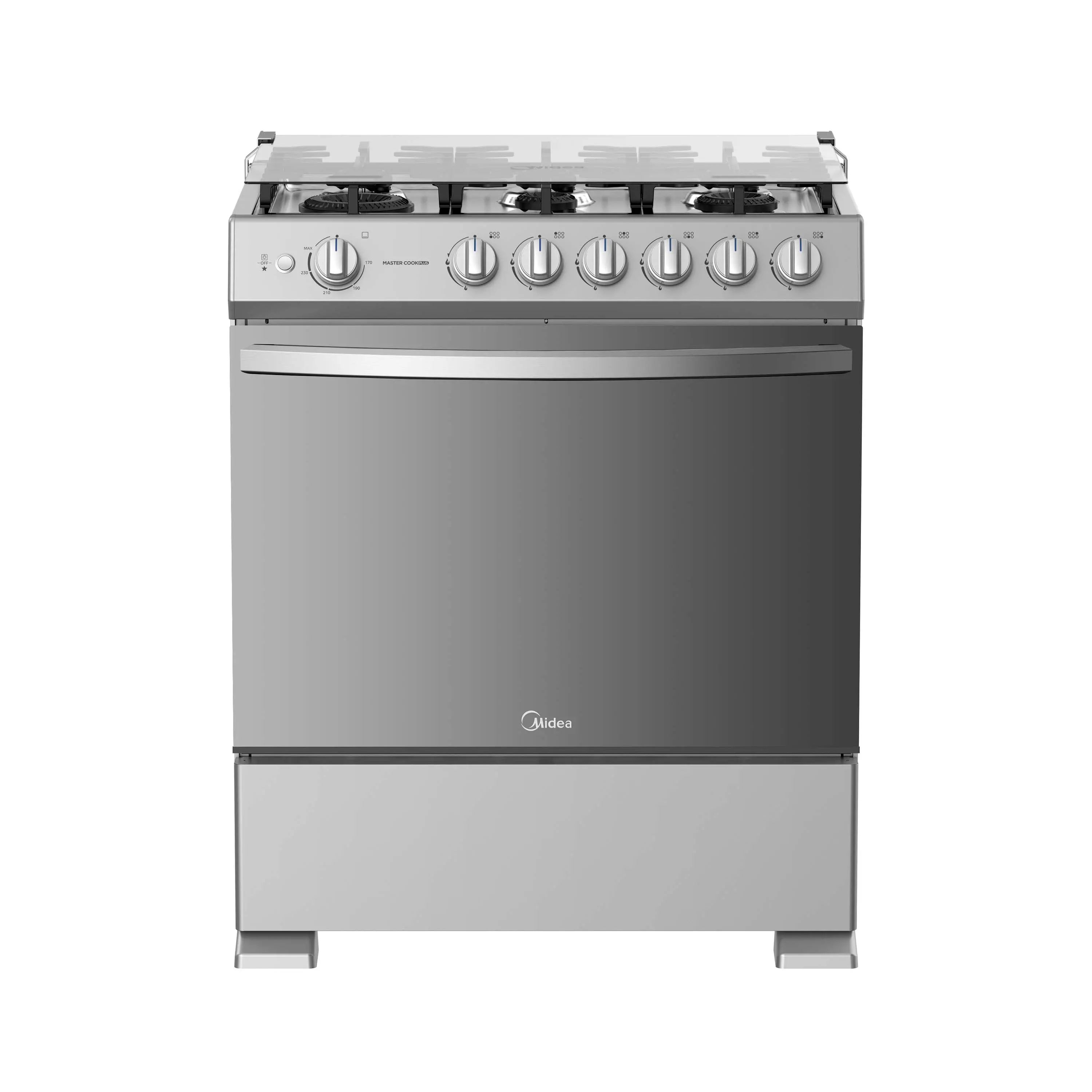 Cocinas a Gas Midea  MasterCook Plus 30 Silver 6 Hornillas