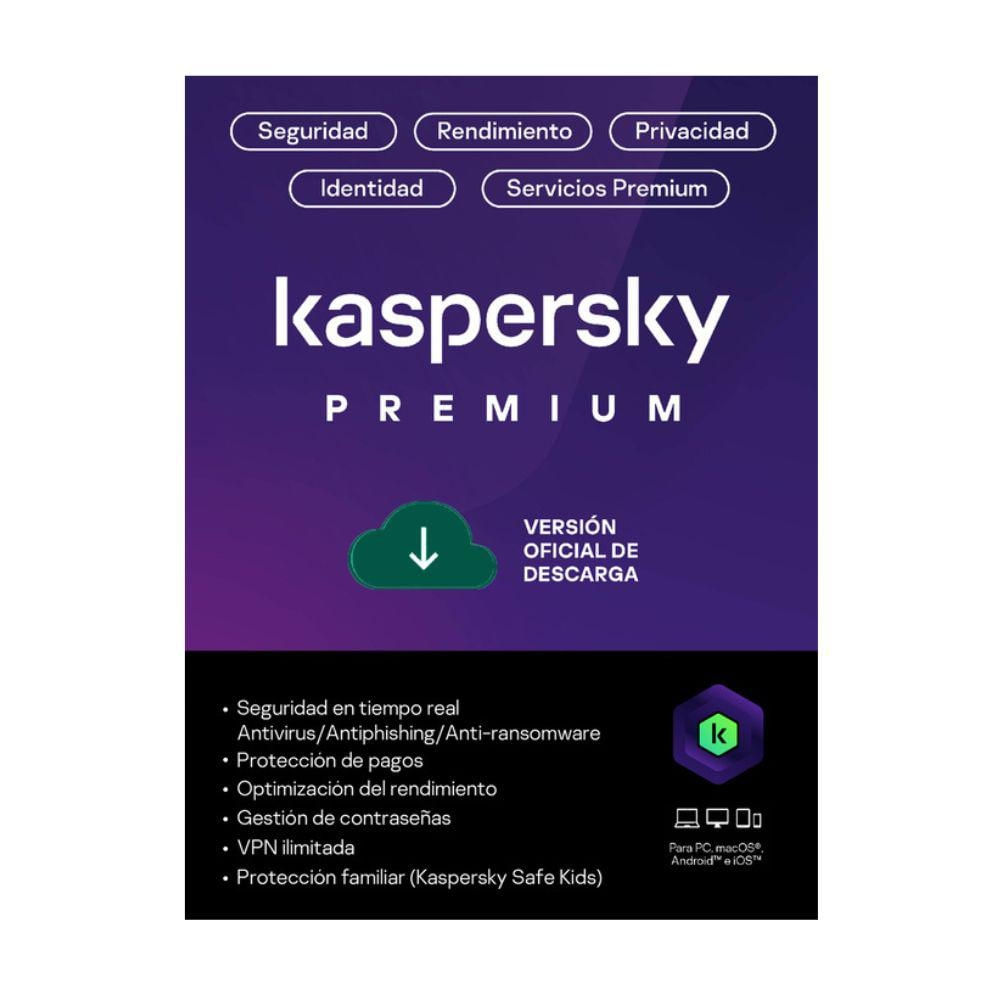 Kaspersky Premium 3D: Licencia de Seguridad Avanzada para Protección Total y Privacidad Online