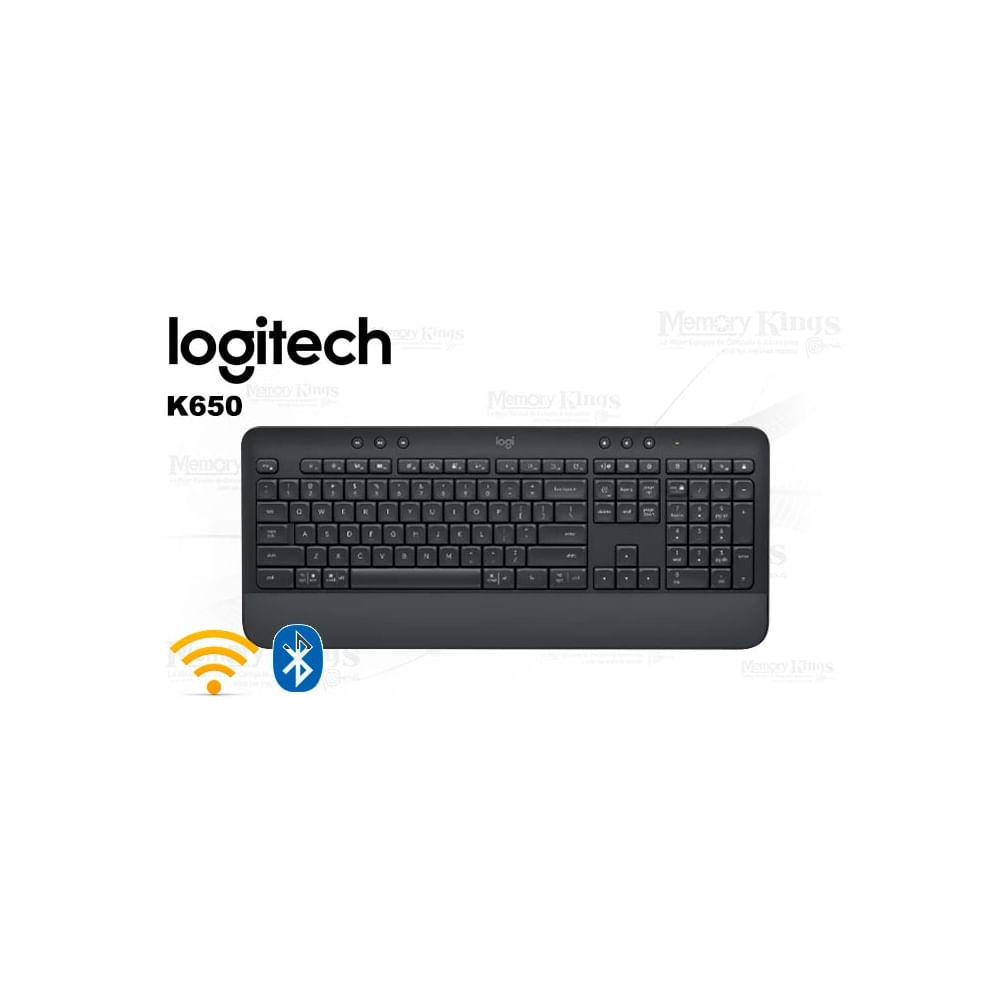 Teclado Logitech Signature K650 inalámbrico Bluetooth negro - comodidad y estilo para tu escritorio