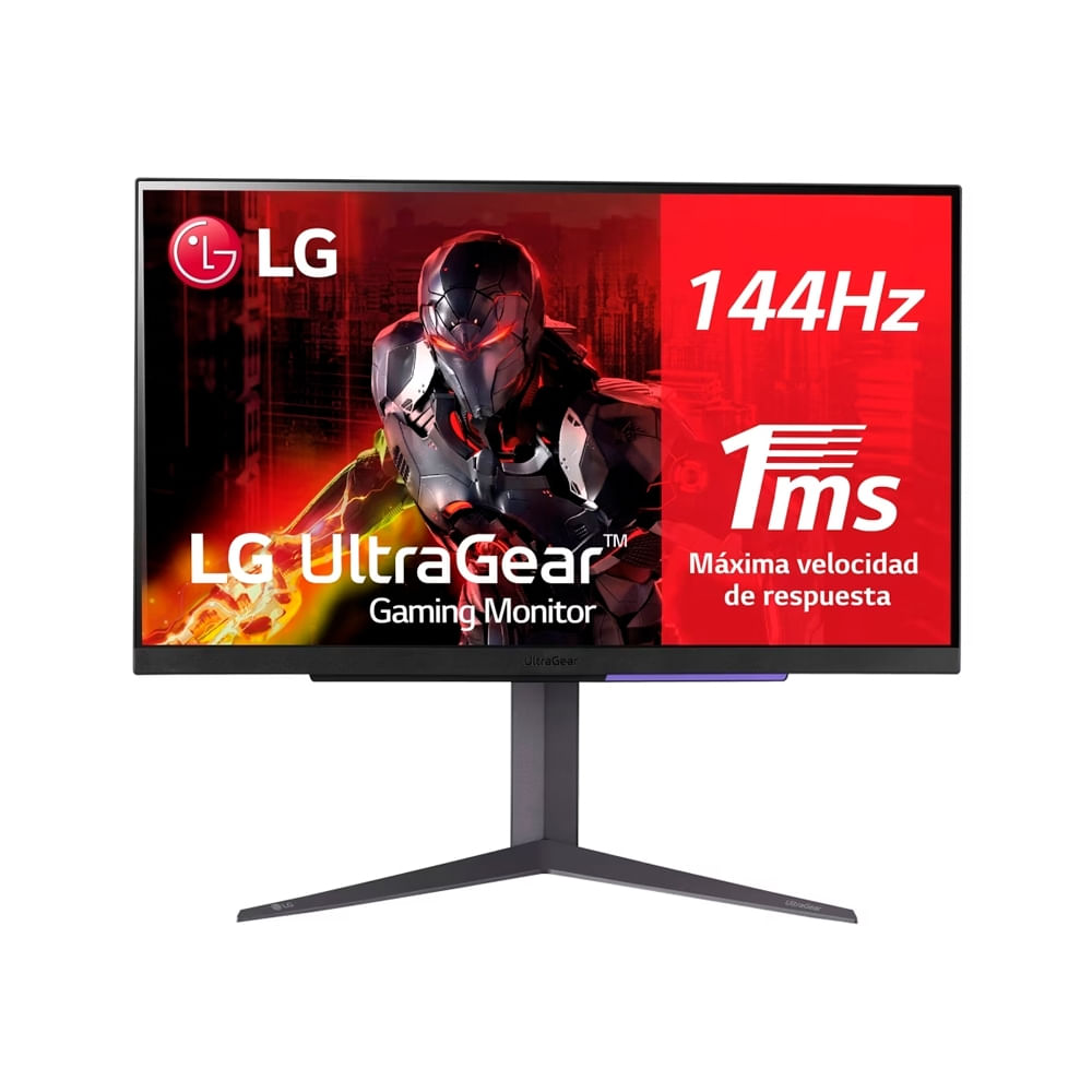 Monitor gaming LG 27"" UltraGear 4K UHD, 144Hz, IPS, HDMI x2, DisplayPort x1, excelente calidad de i