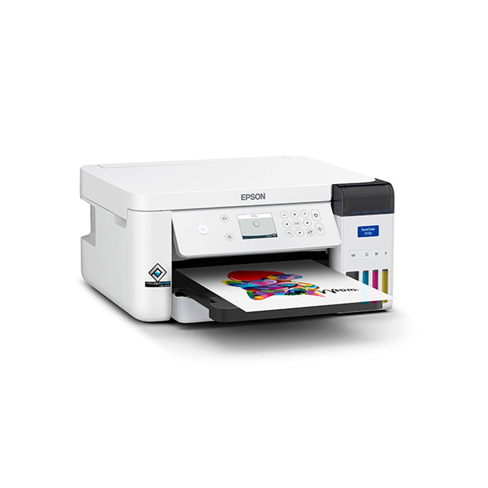 Impresora de sublimación Epson SureColor F170, color, rellenable, 1200x600 dpi, 216x1199 mm