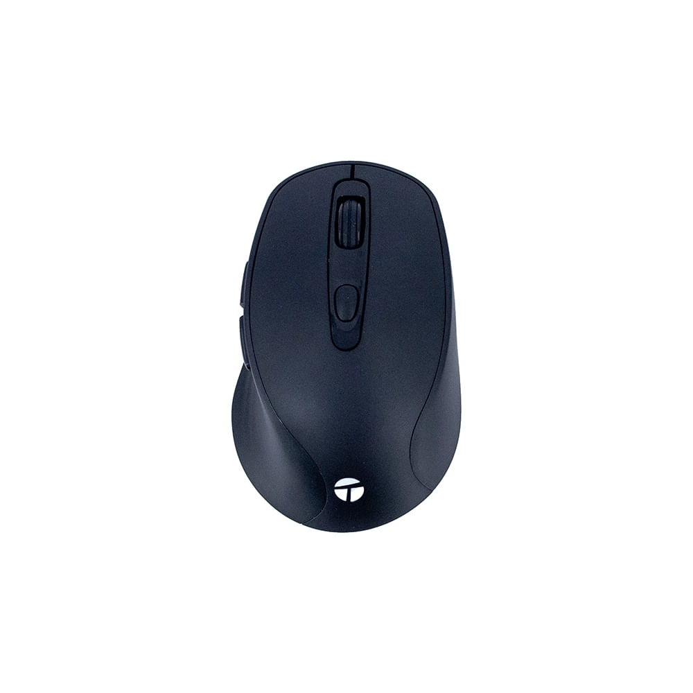 Mouse inalámbrico TEROS TE-1228S negro, 6 botones y receptor USB para un control preciso y cómodo