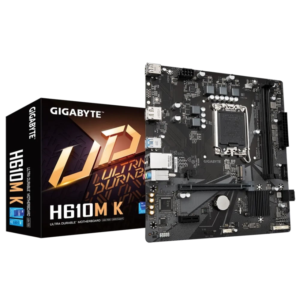 Placa base Gigabyte H610MK LGA 1700 DDR5 128GB NVMe PCIe 40 HDMI  para gaming