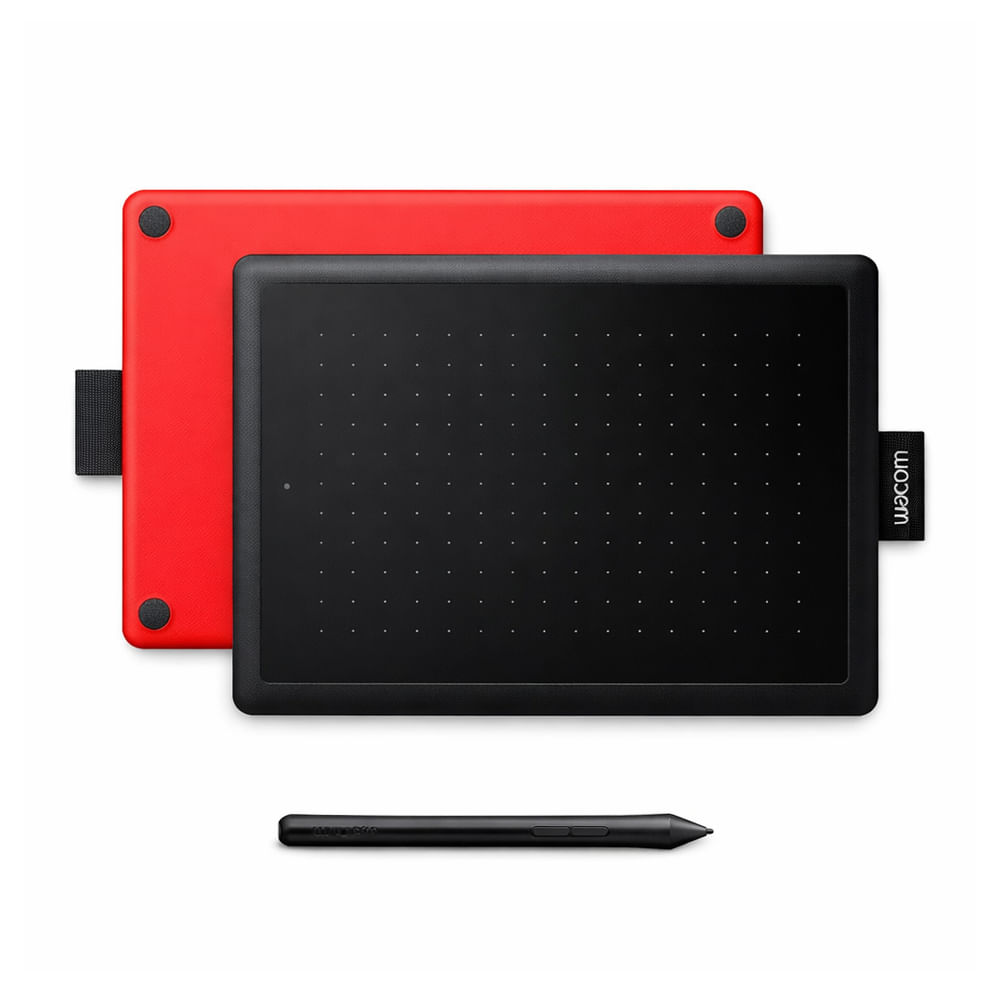 Tableta Wacom One pequeña, diseño portátil, ideal para dibujo y edición gráfica, color negro