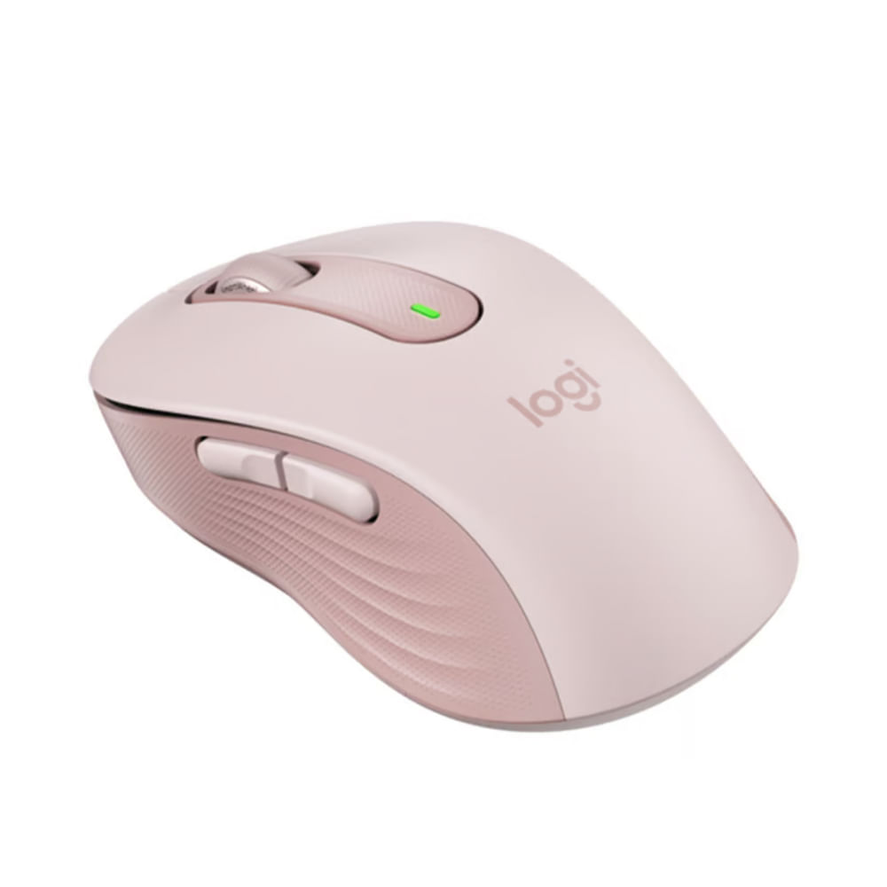 Mouse Logitech Signature M650 Medium en color rosa - Ergonomía y precisión para trabajar con estilo