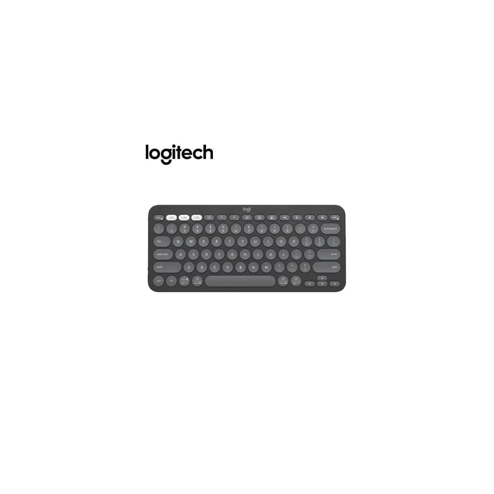 Teclado inalámbrico Logitech Pebble K380s Bluetooth Graphite - Compacto y elegante para un mejor ti