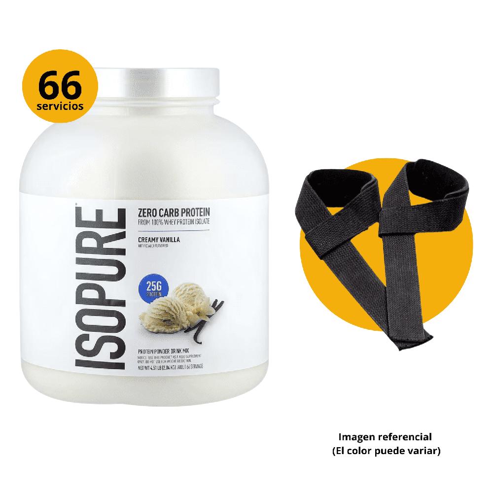 Isopure zero carb protein 4L vainilla- straps