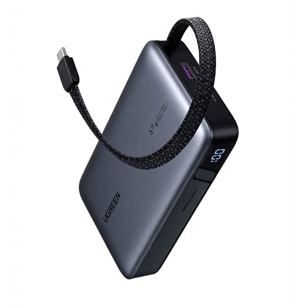 Power Bank Ugreen 20000mah 67w Carga Rápida Laptop Cable Usb