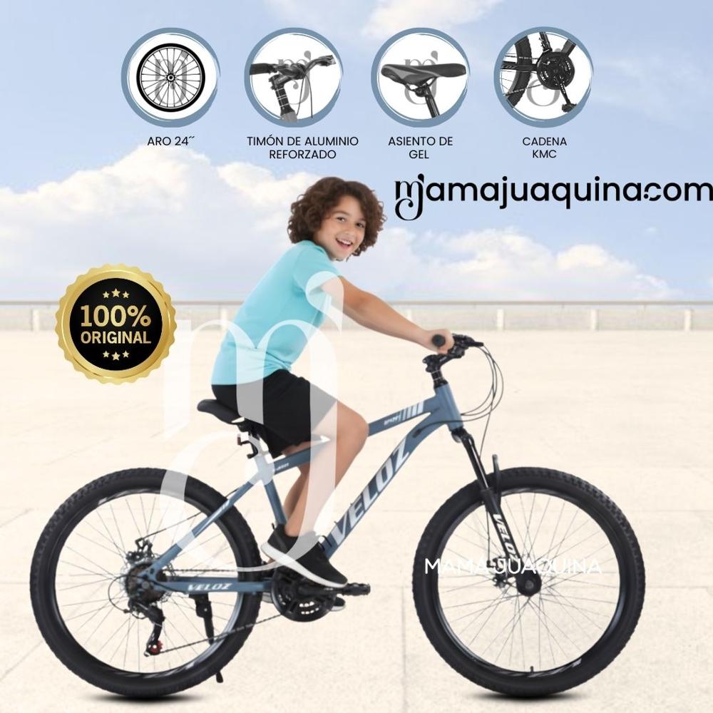 Bicicleta Montañera Aro 24 ROMA MTB Edición Limitada Light Grey