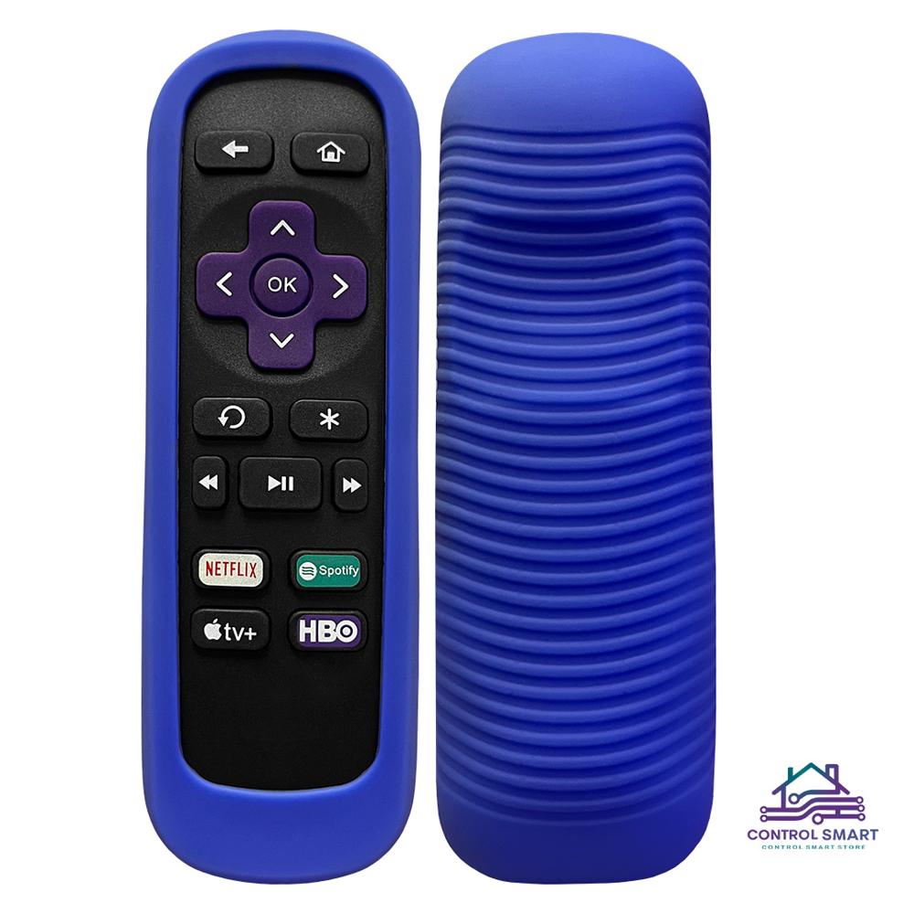 Funda Protectora de Silicona Antideslizante para Control Roku-azul
