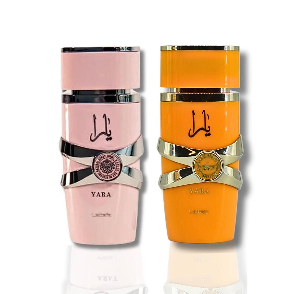 SET DE PERFUME LATTAFA YARA 2 PZS EDP MUJER (YARA + YARA TOUS) 3.4 OZ / 100 ML C/U