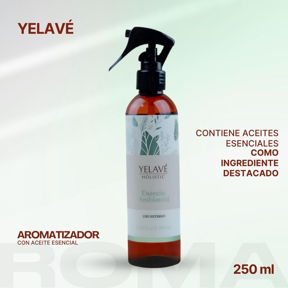 AROMATIZADOR CON ACEITE ESENCIAL 250ML YELAVÉ