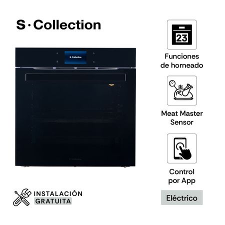 Horno Empotrable Eléctrico 75L Scollection Pure Black D3 TFT Air Fryer Meat Master Sensor