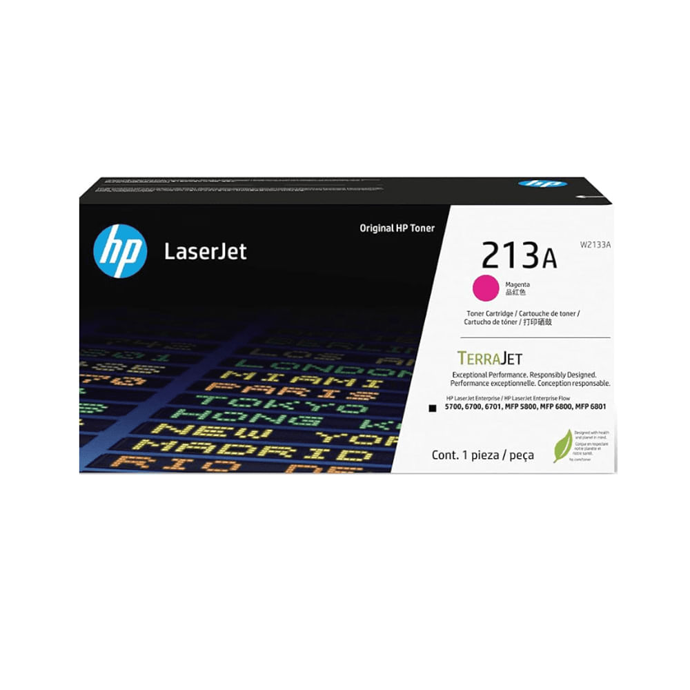 Cartucho de tóner HP 213A Magenta Original para impresoras LaserJet - Alta calidad y rendimiento