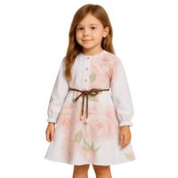Vestido Flores Rosas con correa
