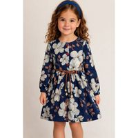 Vestido Flores Azucenas con correa