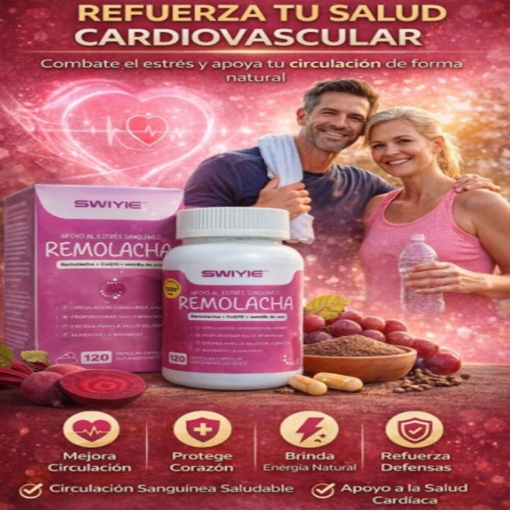 REMOLACHA 1300mg El Soporte Vascular y Energético