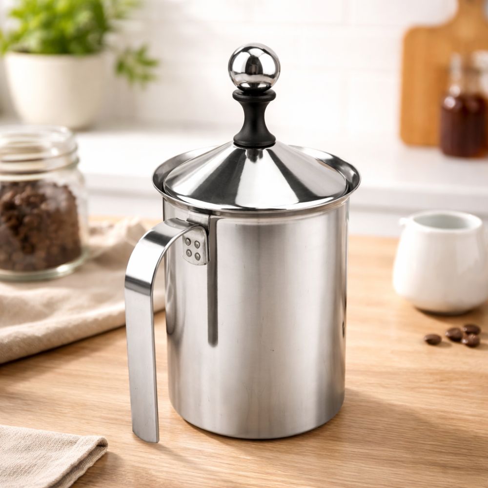 jarra espumadora de acero 400 ml