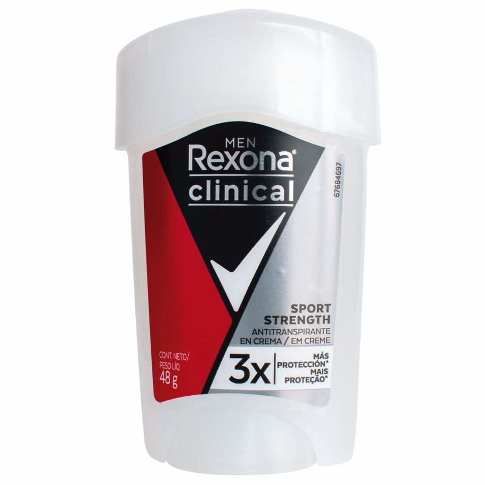 Antitranspirante para Hombre en Barra REXONA Clinical Sport Frasco 48g