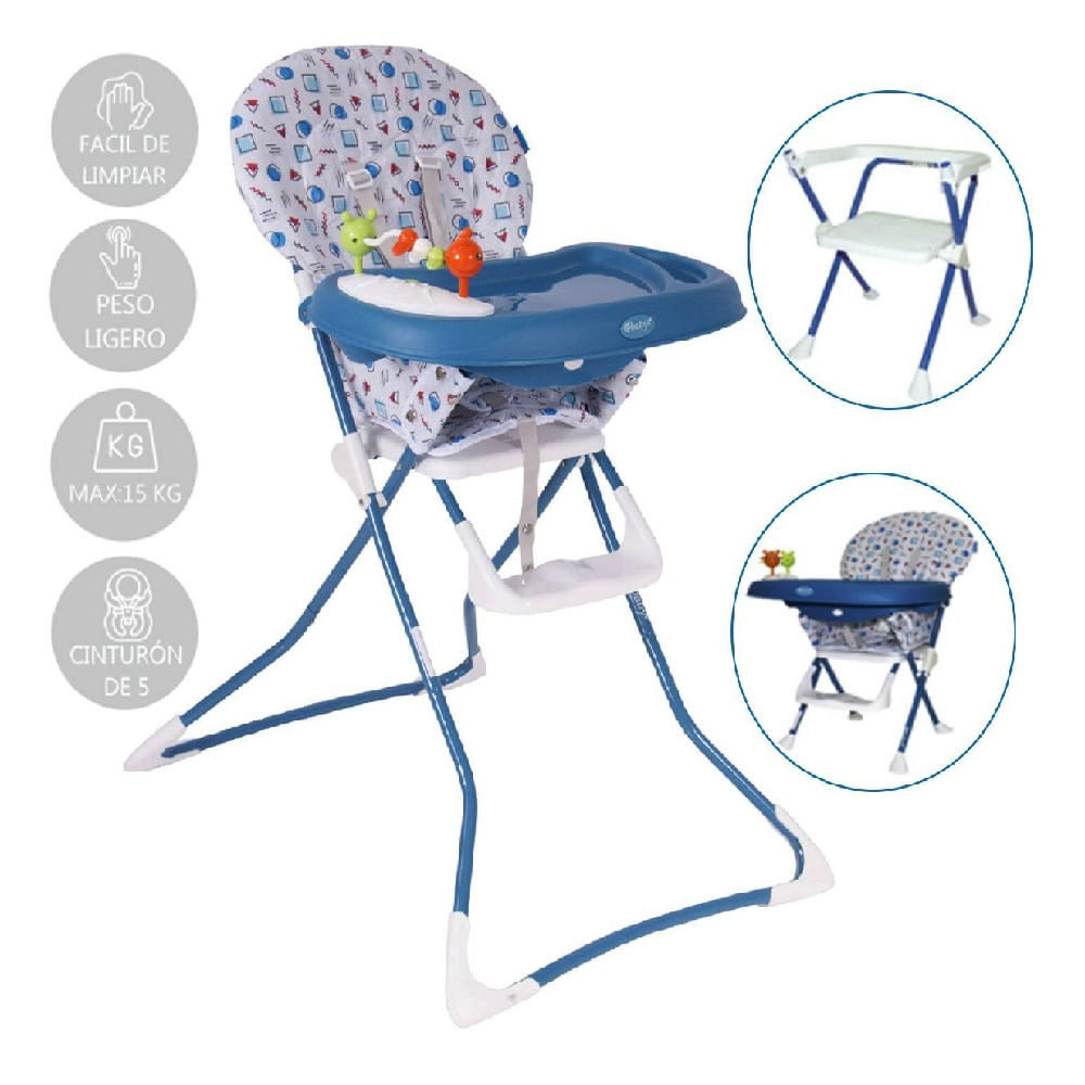 Silla de Comer Evezo Badala 628 Azul