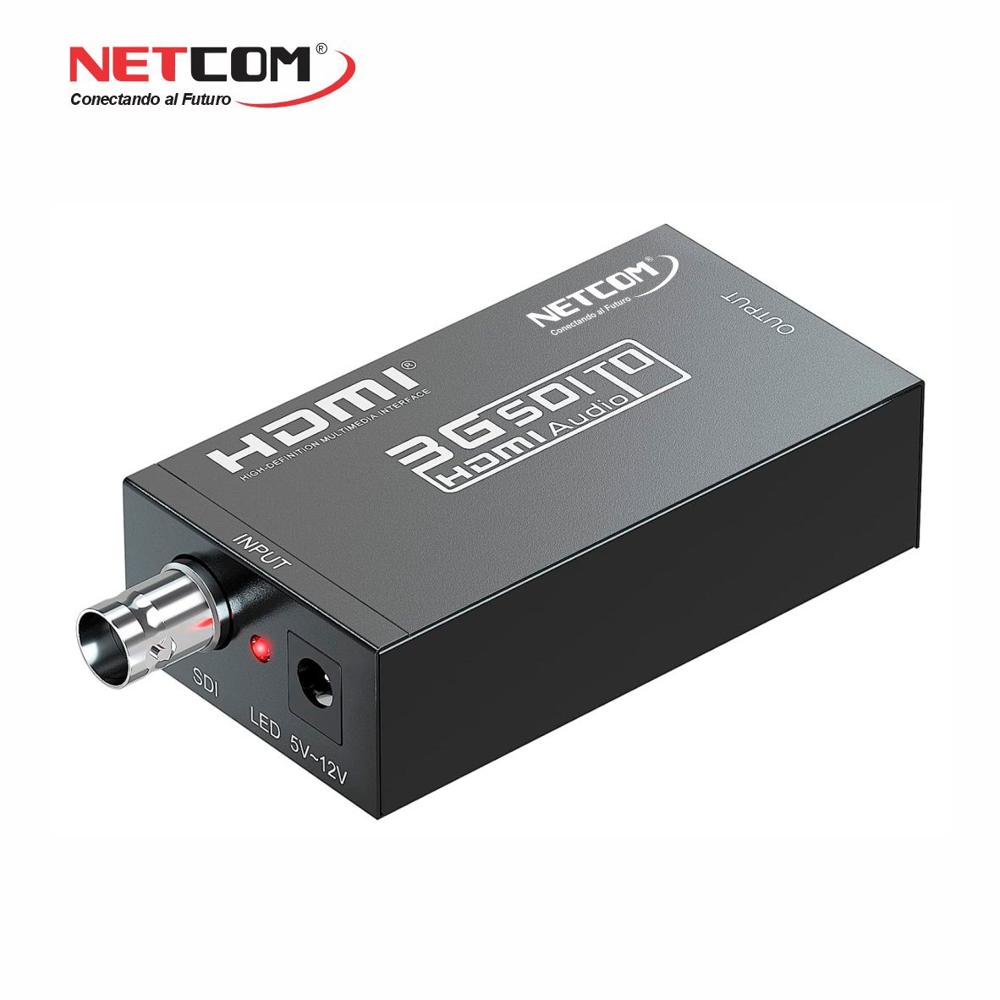 Convertidor SDI a HDMI Camaras a TV metalico 1080p NETCOM