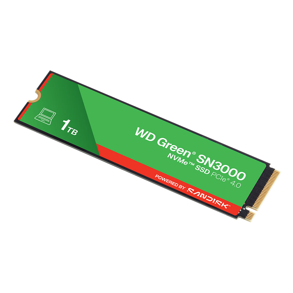SSD WD Green SN3000 1TB NVMe - Almacenamiento Rápido y Eficiente para tu PC
