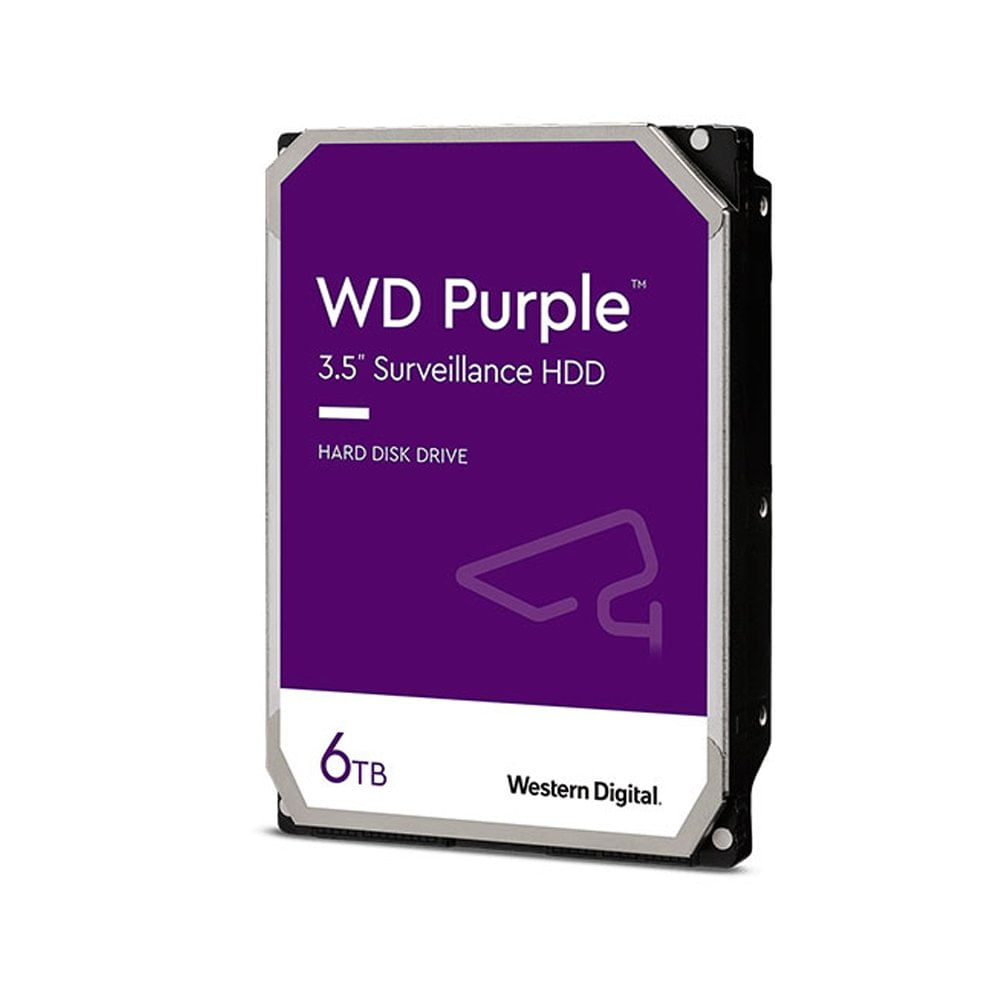 Disco Duro WD Purple de 6TB SATA - Almacenamiento ideal para videovigilancia y seguridad