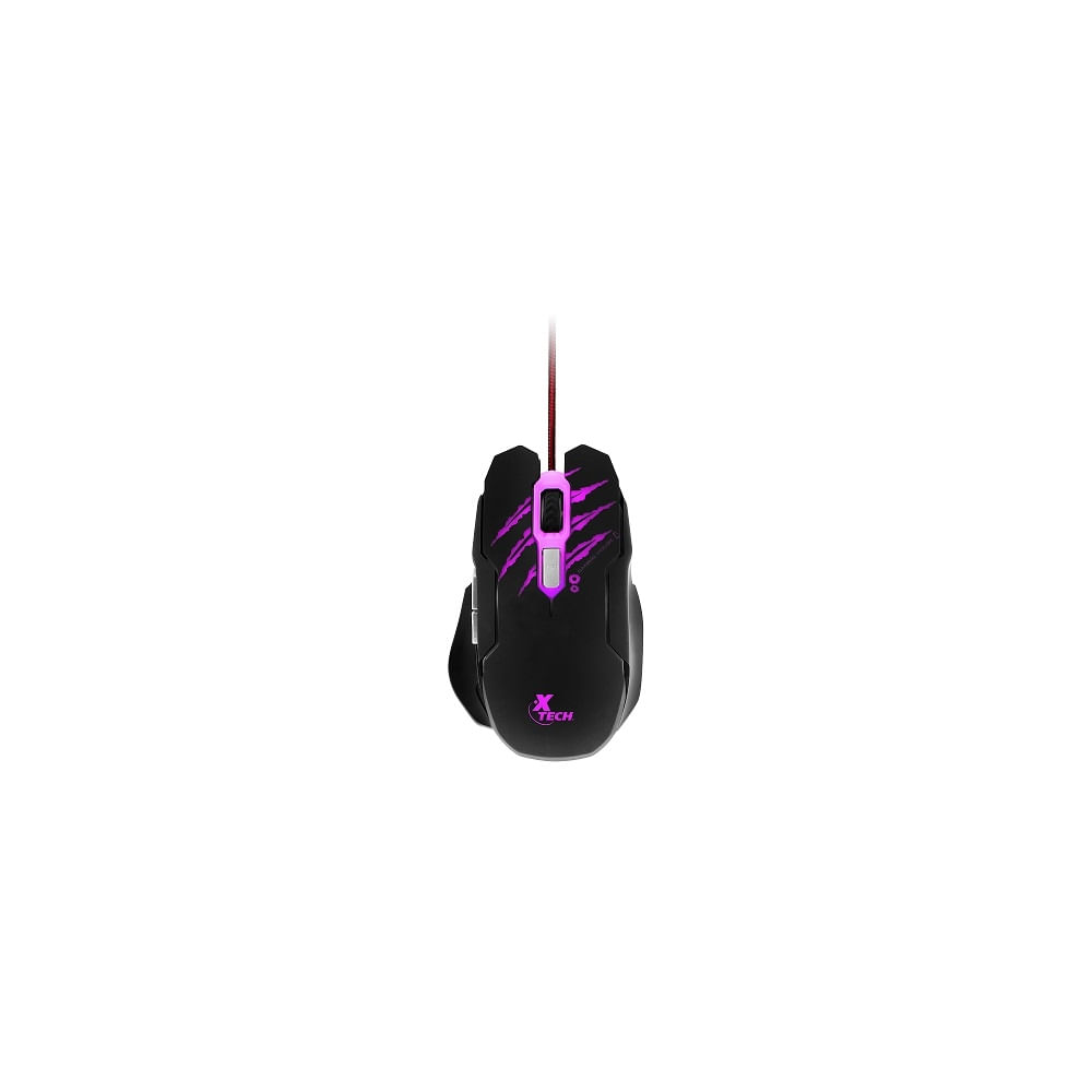 Mouse gaming Xtech XTM-610 Haze - Resolución hasta 3200 ppp y luces LED personalizables