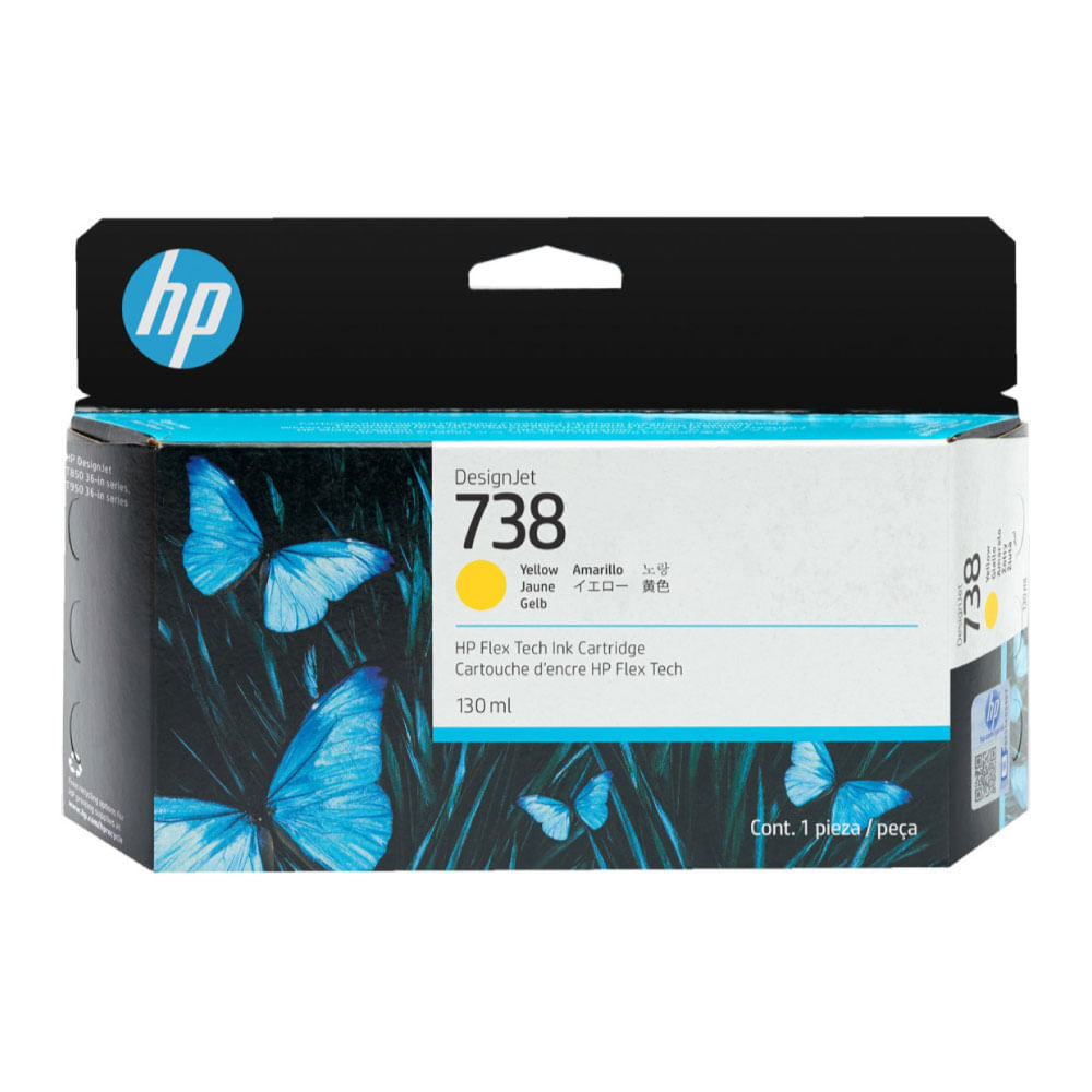 Tintas HP 498N7A Amarillo 130ml - Tinta de alta calidad para impresoras HP, colores vibrantes y dur