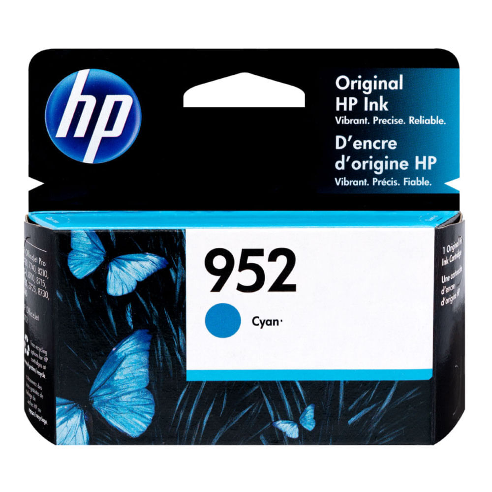 Tinta HP 952 Cyan Original - Impresión de Alta Calidad, Compatible con Impresoras HP