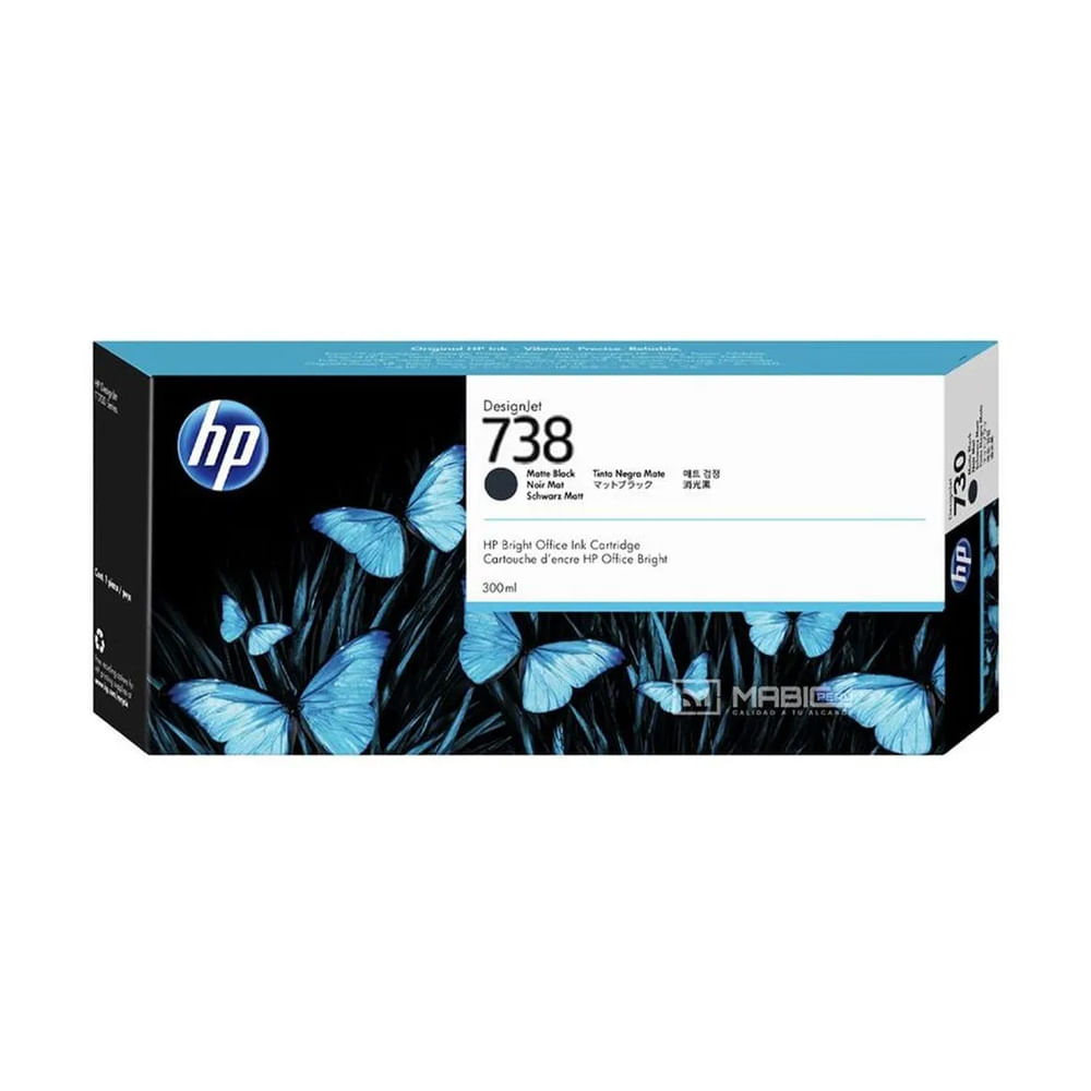 Cartucho de Tinta Negro HP 738 Original - Alta Calidad para Impresoras de Inyección de Tinta