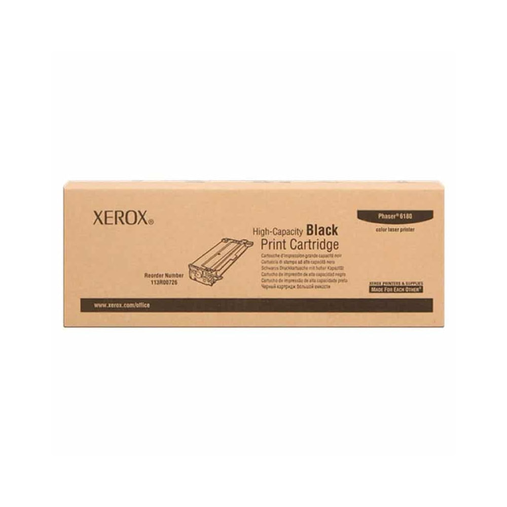 Toner Xerox 113R00726 Negro Alta Capacidad para Phaser 6180 - Rendimiento y Calidad Superior