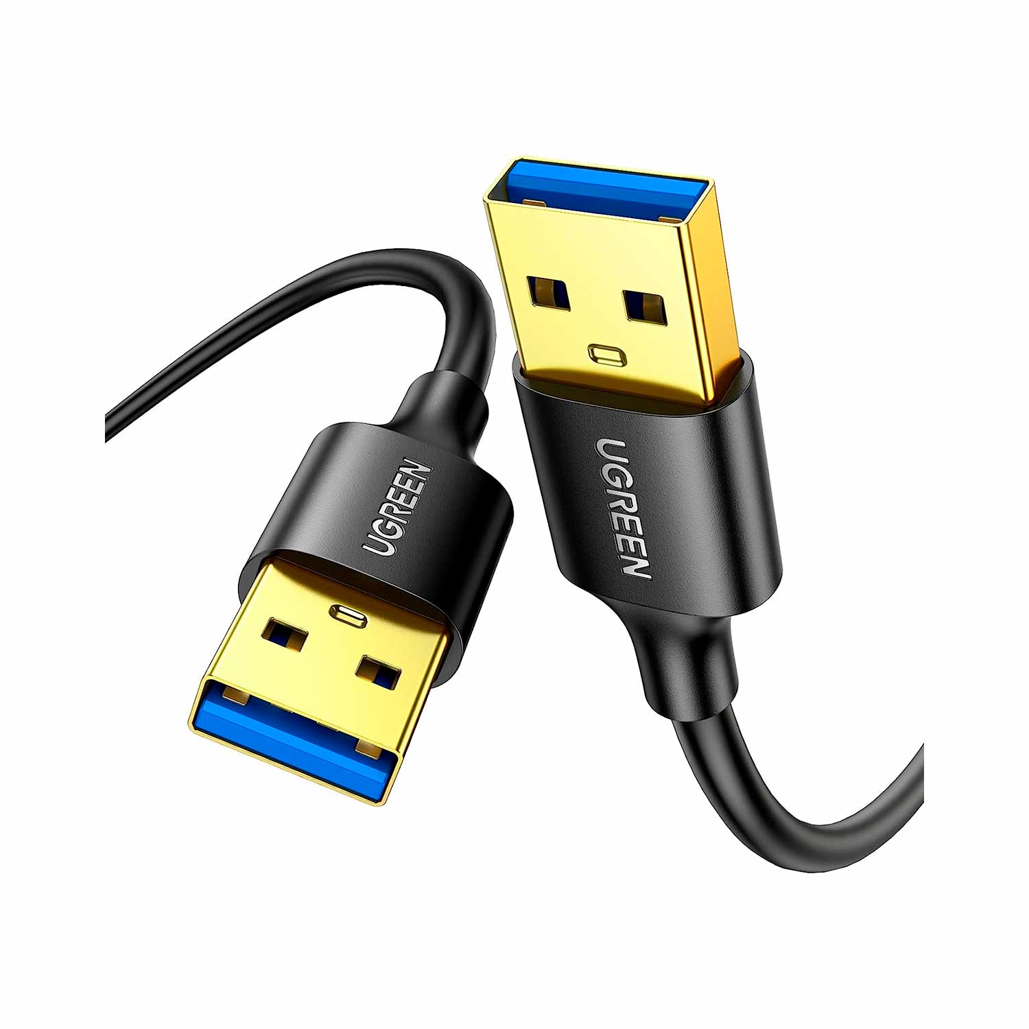 Cable Ugreen USB 3.0 A a A Cable tipo A a macho 10371 2 Mts Black