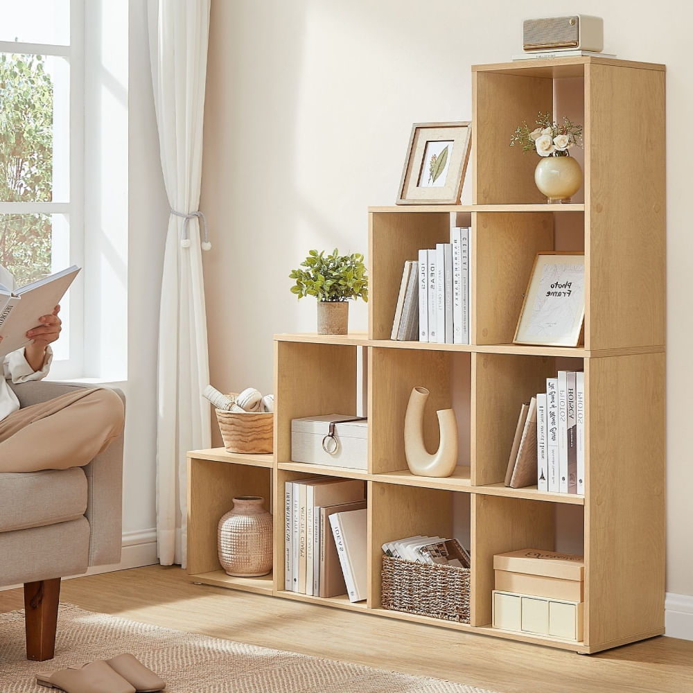 Estante Librero Lera 4 Niveles Marrón | Masiva Home