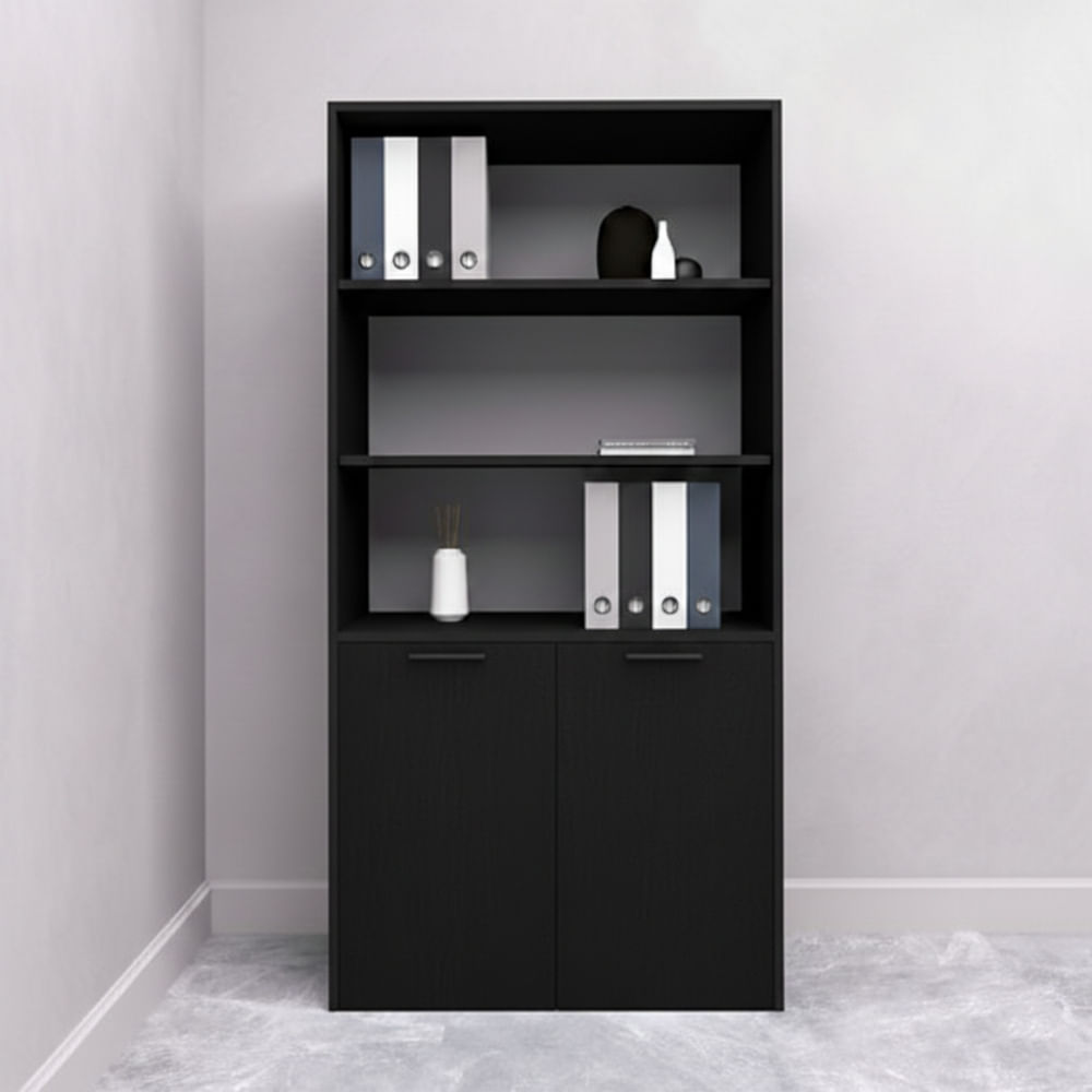 Estante Renato 4 Repisas Negro | Masiva Home