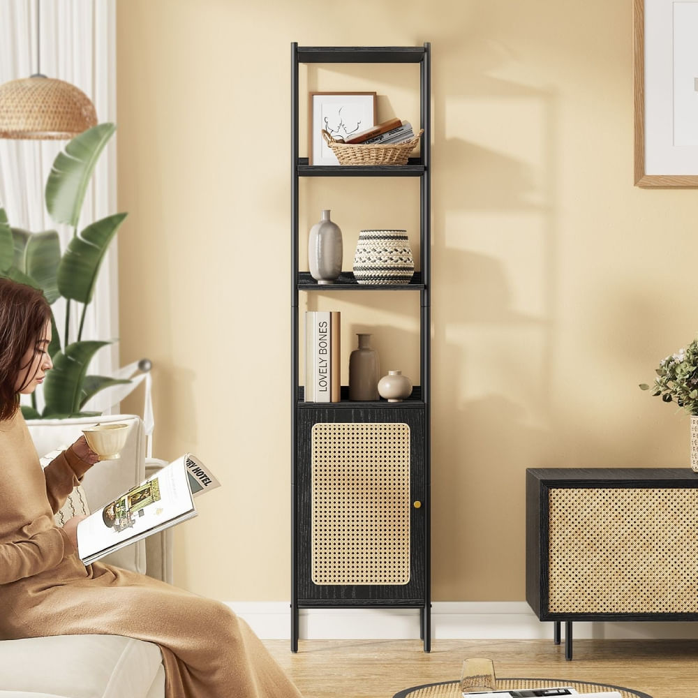 Estante Industrial Sophia 1 puerta Negro| Masiva Home