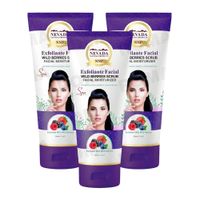 PACK 3 EXFOLIANTE FACIAL FRUTOS DEL BOSQUE 200ML NEVADA