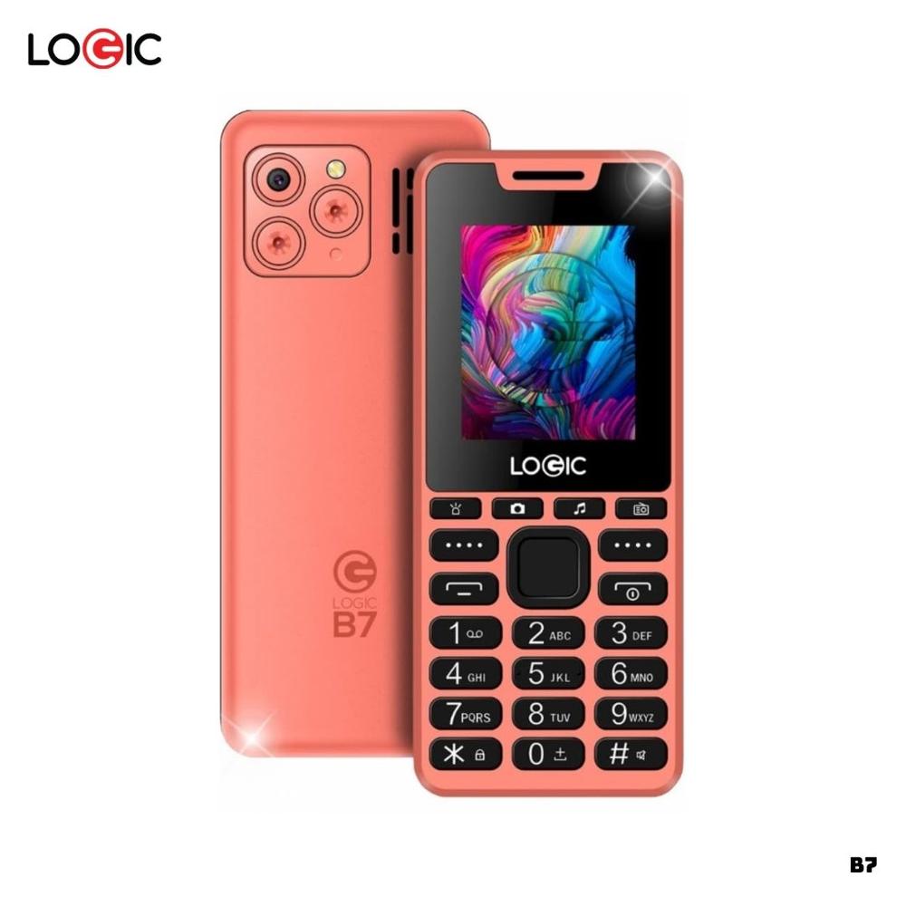 CELULAR BASICO LOGIC B7 2G DUAL SIM - NARANJA