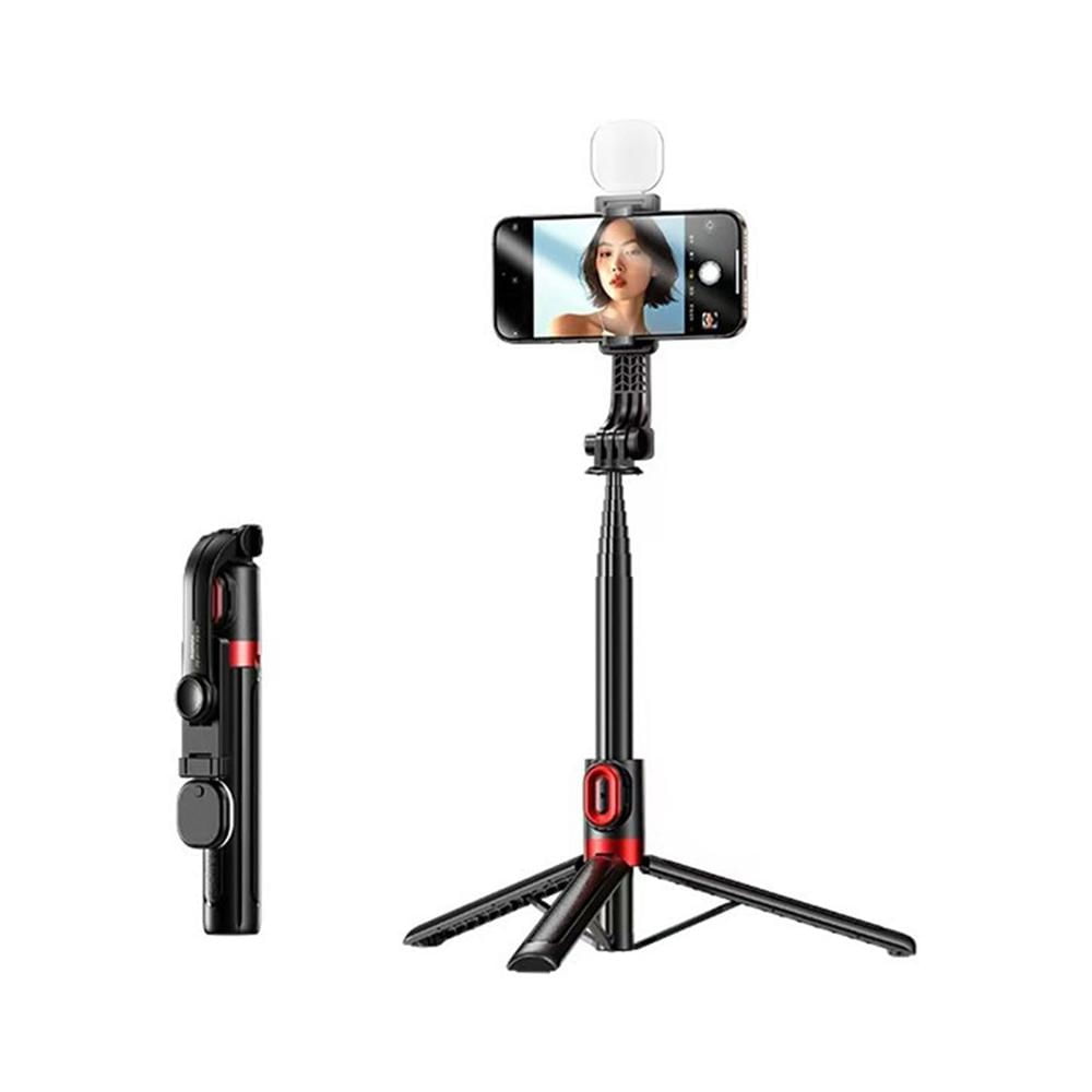 Selfie Tripode Streaming Remax P60 Negro 1.3 m 360° bluetooth