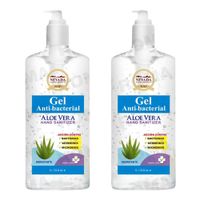 PACK 2 GEL ANTIBACTERIAL ALOE VERA 1L NEVADA