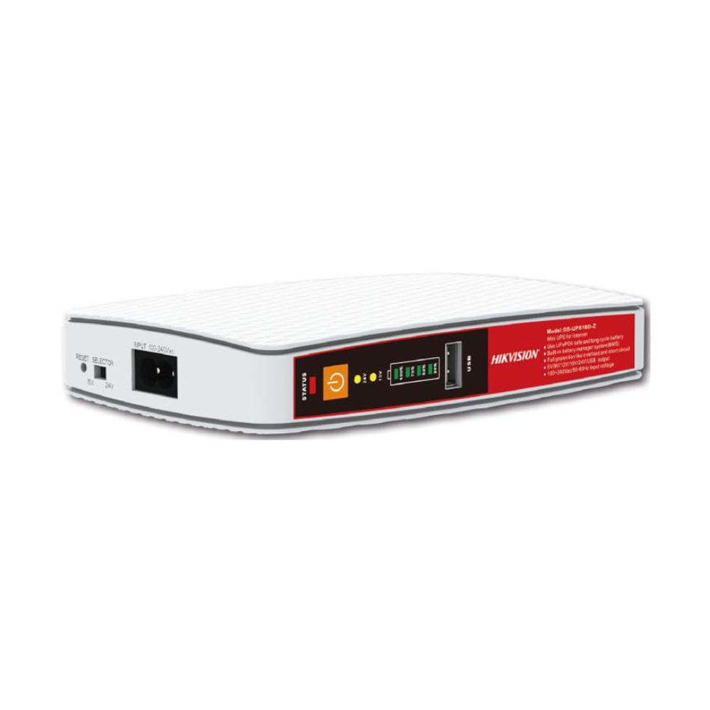 Cargador HIKVISION Mini UPS 18W 8000 mAh - Potente y Compacto, Entrada 5V/9V/12V DC, USB Ideal para