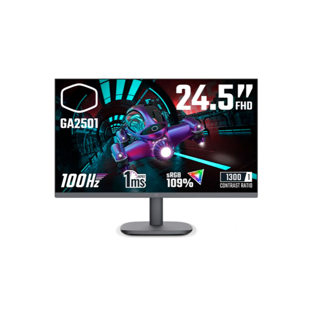 Monitor Cooler Master 24.5'' FHD 100Hz IPS - Experiencia Visual Inigualable con Conexión US
