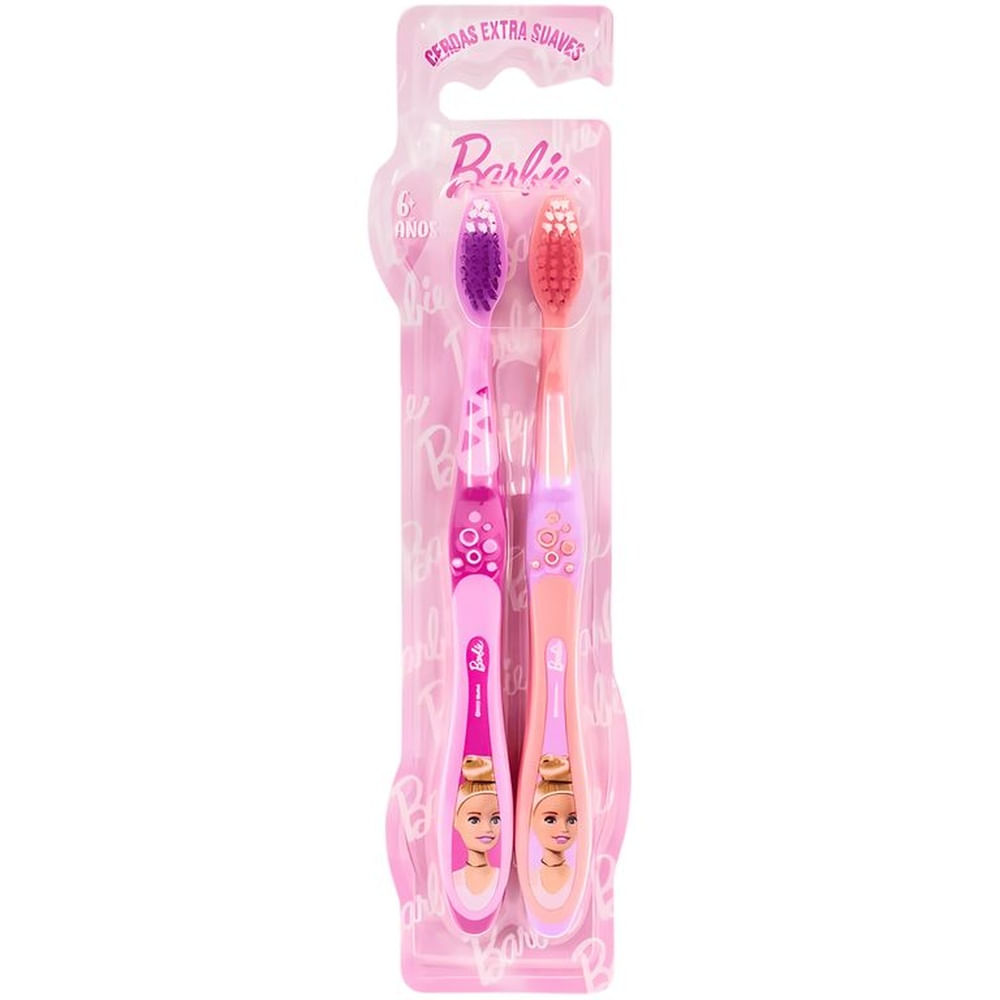 Pack 2 Cepillos de Dientes BARBIE +6 años