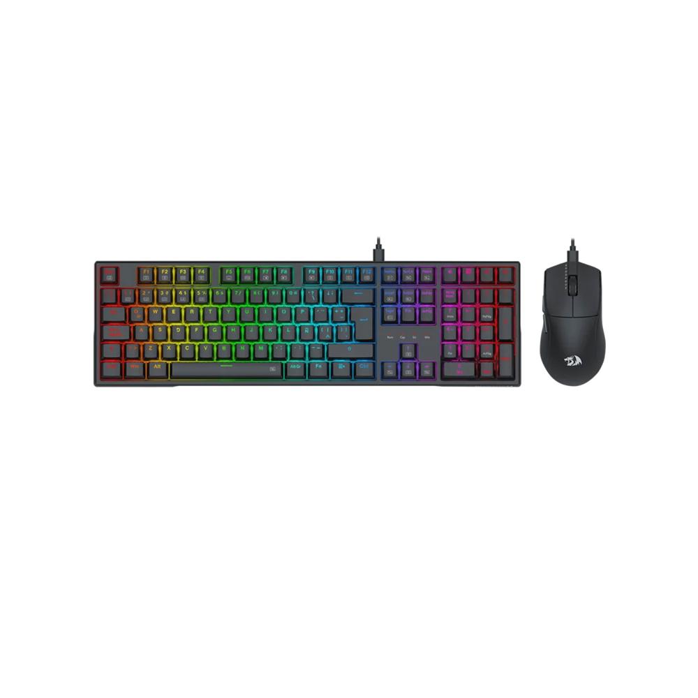 Kit Gamer Redragon S146-Sp Teclado Trundle K668Rgb + Mouse M724 Black