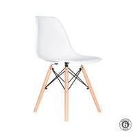 Silla De Comedor Diseño Eames Be Blanco Althea Confort