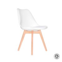 Silla De Comedor Diseño Ema Be Blanco Althea Confort