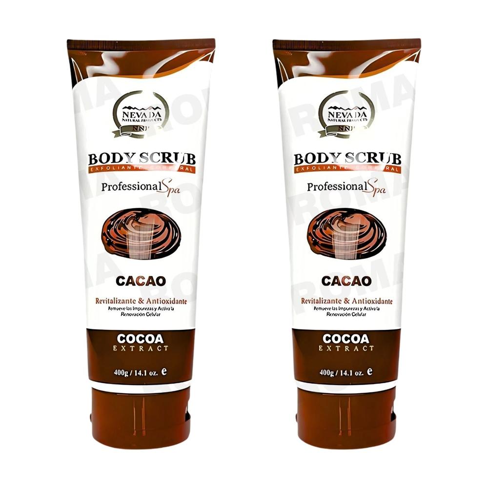 PACK 2 EXFOLIANTE CORPORAL DE CACAO 400G NEVADA