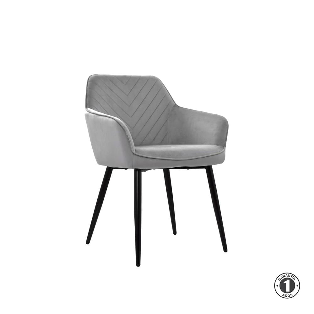 Silla De Comedor Diseño Milei Gris Althea Confort
